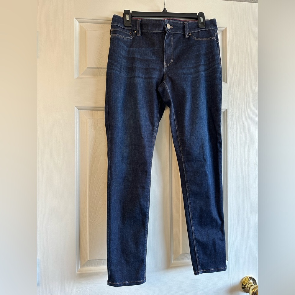 WHBM Dark Blue Skinny Jeans